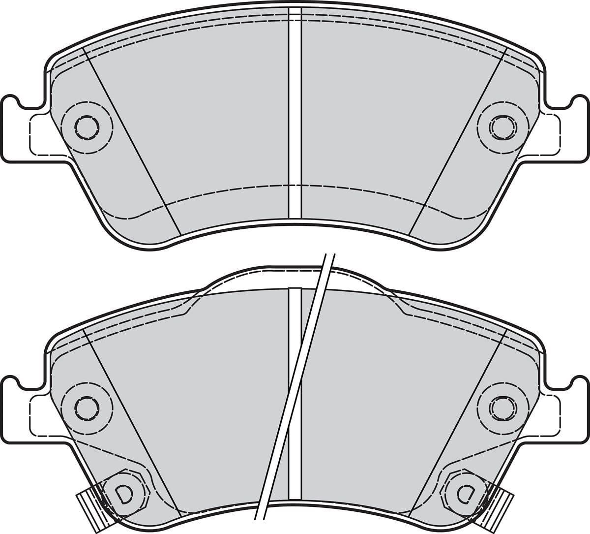 Jeu de 4 plaquettes de frein VALEO ref. 302115